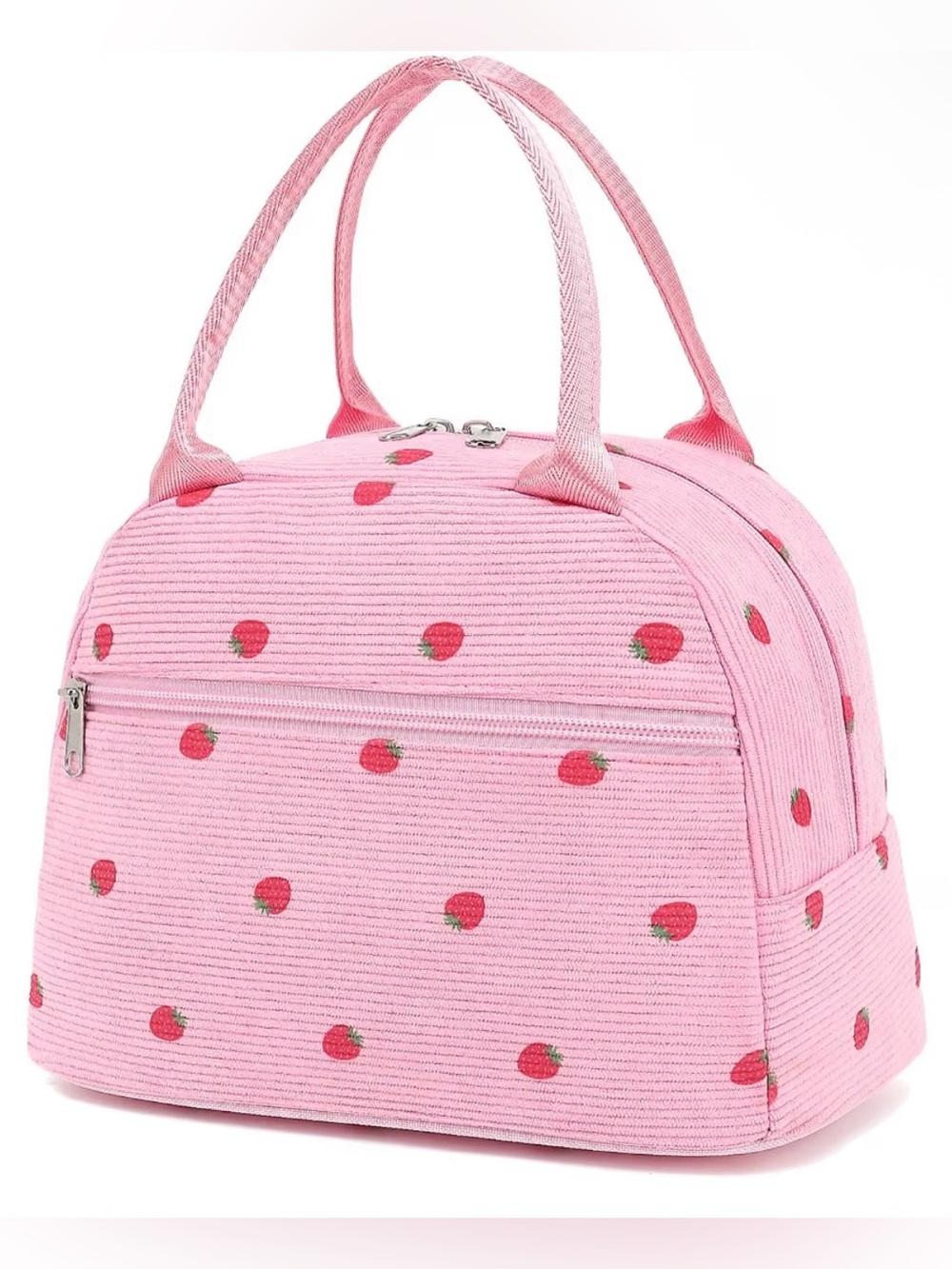 Lunch Bag for Women Cute Corduroy Lunch Tote Bags Reusable Insulated